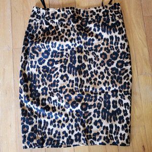 Charter Club Cheetah Print Pencil Skirt Size 6